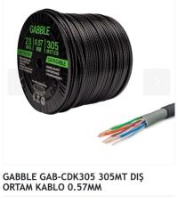 Gabble Gab-cdk305 305mt Dış Ortam Kablo 0.57mm CAT6 305MT  - 2